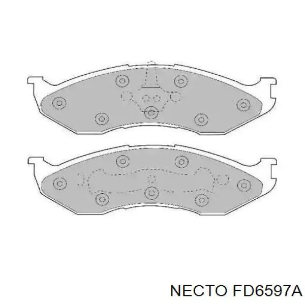 Передние тормозные колодки FD6597A Necto