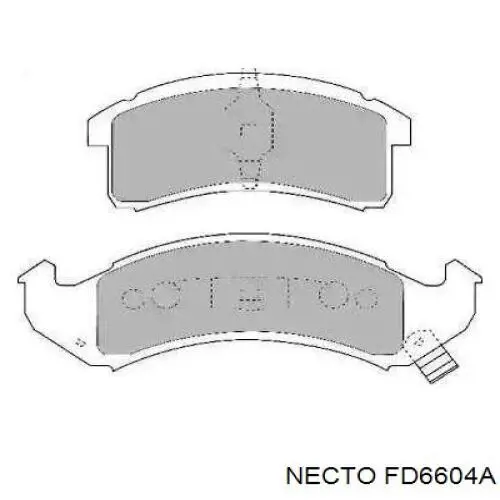 Передние тормозные колодки FD6604A Necto