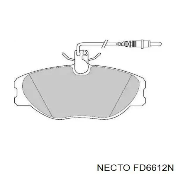 Передние тормозные колодки FD6612N Necto