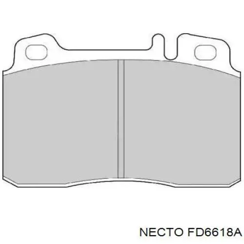 Передние тормозные колодки FD6618A Necto