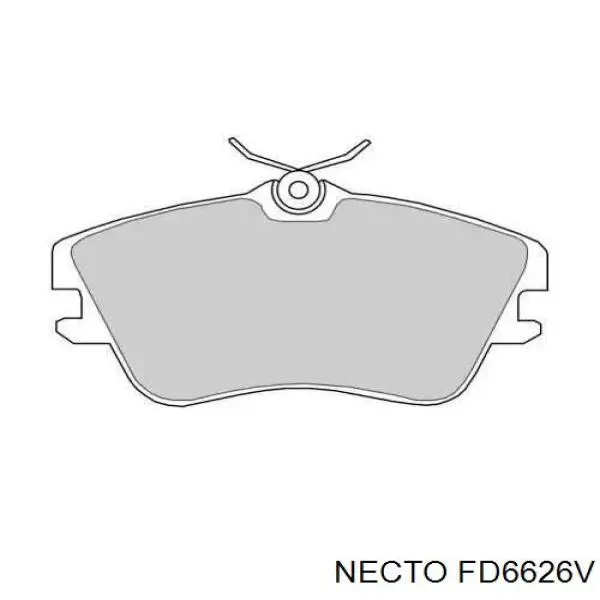 Передние тормозные колодки FD6626V Necto