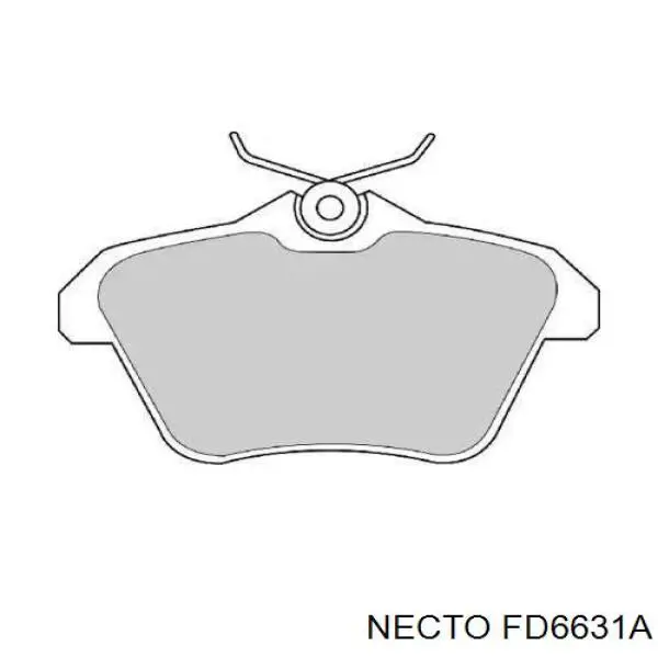 Задние тормозные колодки FD6631A Necto