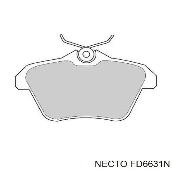 Задние тормозные колодки FD6631N Necto