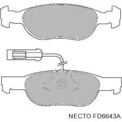 Передние тормозные колодки FD6643A Necto