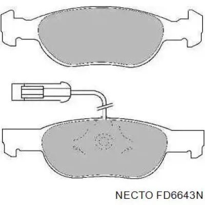 Передние тормозные колодки FD6643N Necto