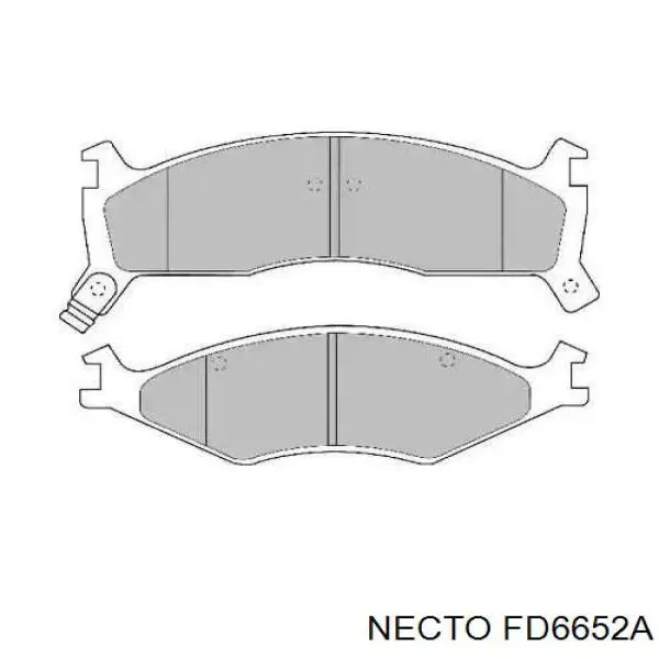 Передние тормозные колодки FD6652A Necto