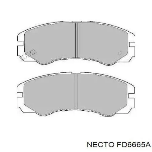 Передние тормозные колодки FD6665A Necto