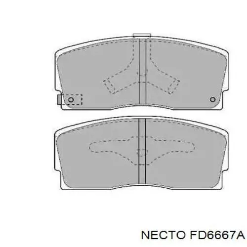 Передние тормозные колодки FD6667A Necto