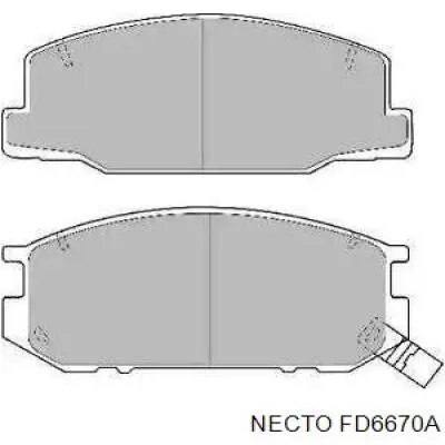 Передние тормозные колодки FD6670A Necto