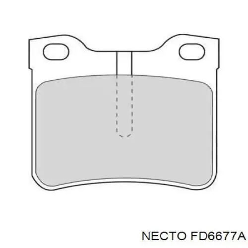 Задние тормозные колодки FD6677A Necto