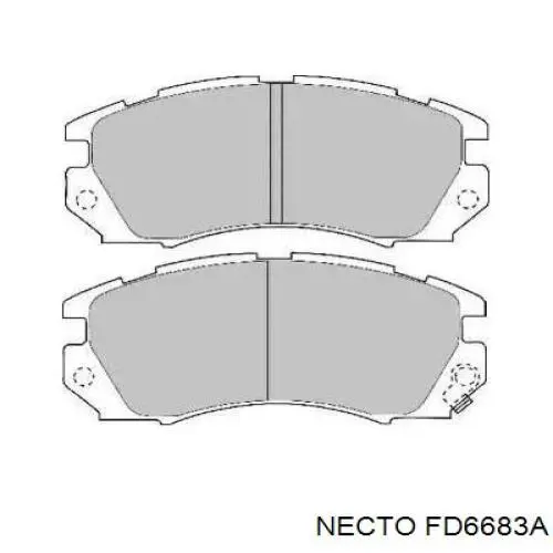 Передние тормозные колодки FD6683A Necto