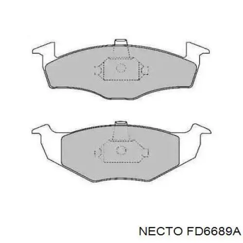 Передние тормозные колодки FD6689A Necto