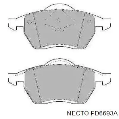 Передние тормозные колодки FD6693A Necto