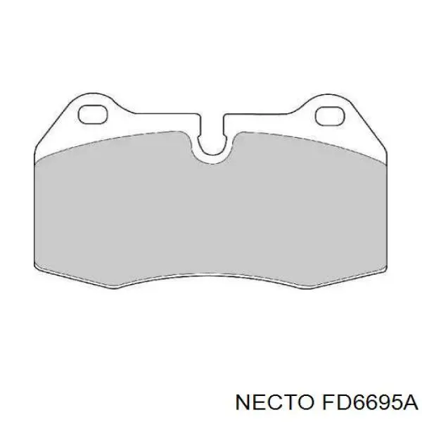 Передние тормозные колодки FD6695A Necto