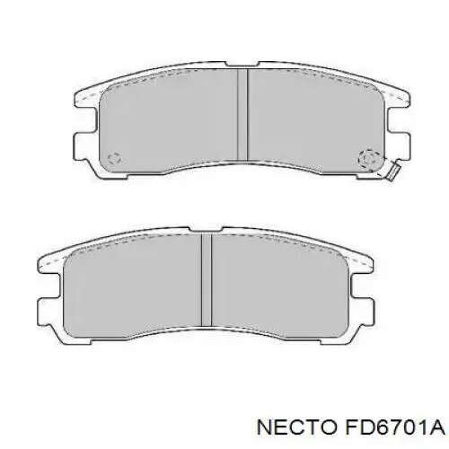 Задние тормозные колодки FD6701A Necto