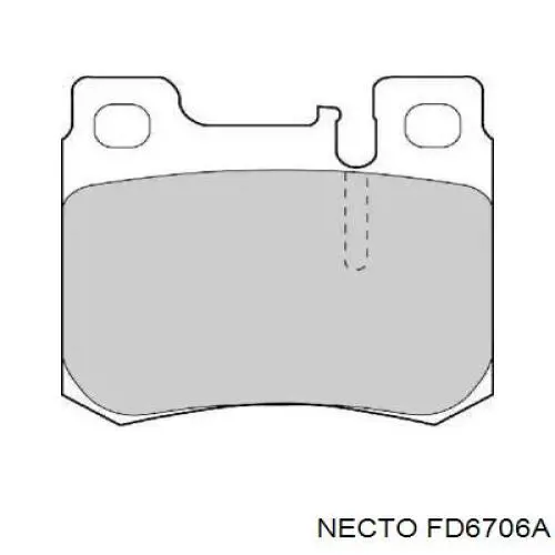 Задние тормозные колодки FD6706A Necto