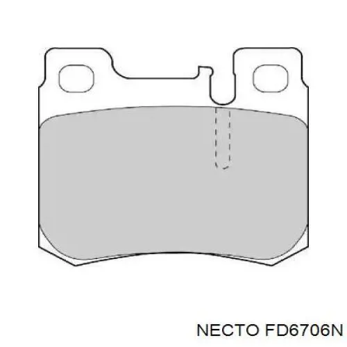 Задние тормозные колодки FD6706N Necto