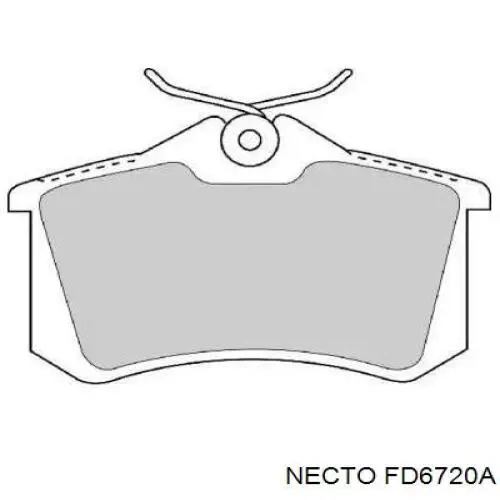 Задние тормозные колодки FD6720A Necto