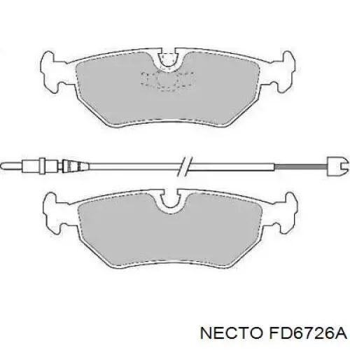 Задние тормозные колодки FD6726A Necto