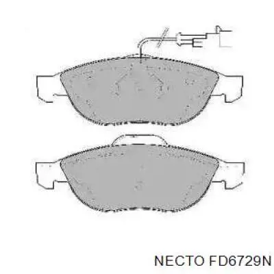 Передние тормозные колодки FD6729N Necto