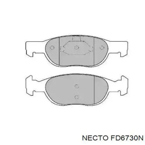 Передние тормозные колодки FD6730N Necto