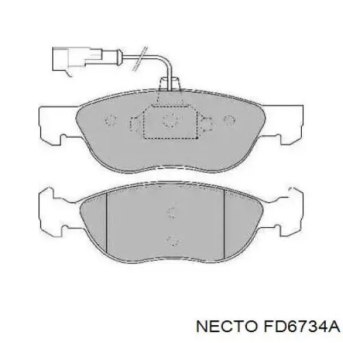 Передние тормозные колодки FD6734A Necto