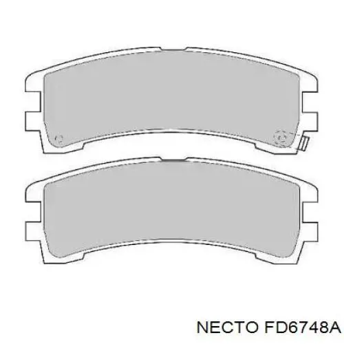 Задние тормозные колодки FD6748A Necto