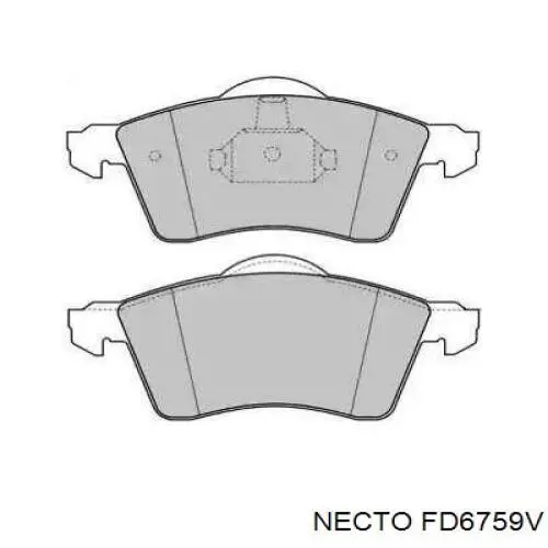 Передние тормозные колодки FD6759V Necto