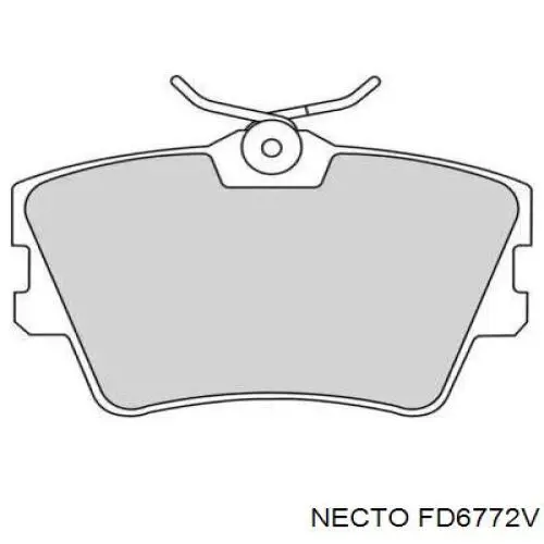 Задние тормозные колодки FD6772V Necto