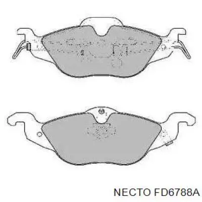 Передние тормозные колодки FD6788A Necto