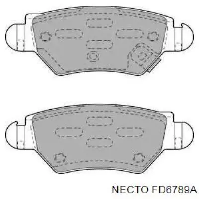 Задние тормозные колодки FD6789A Necto