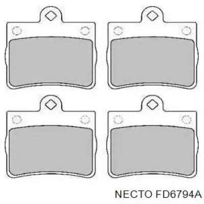 Задние тормозные колодки FD6794A Necto