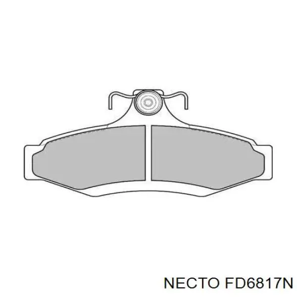 Задние тормозные колодки FD6817N Necto