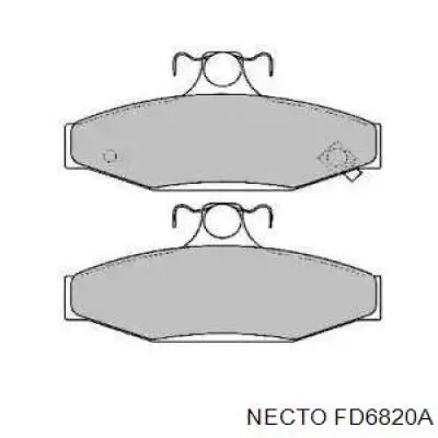 Задние тормозные колодки FD6820A Necto