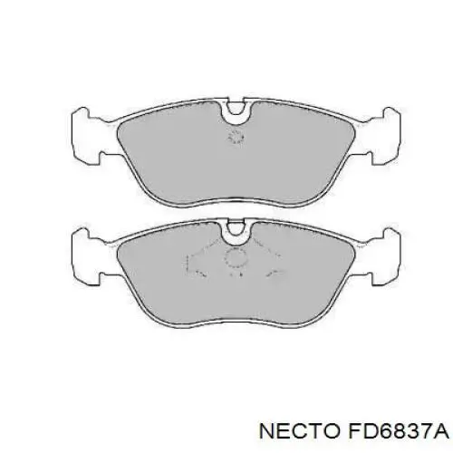 Передние тормозные колодки FD6837A Necto