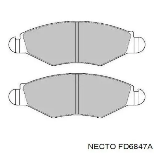 Передние тормозные колодки FD6847A Necto