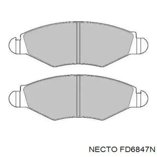 Передние тормозные колодки FD6847N Necto