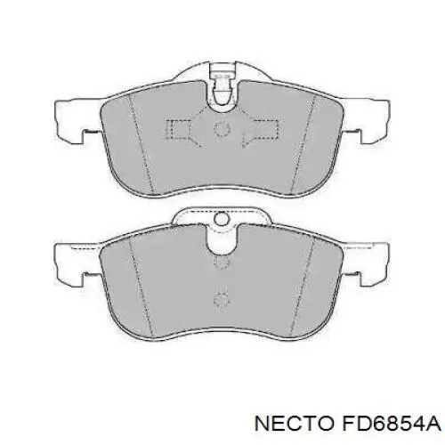 Передние тормозные колодки FD6854A Necto