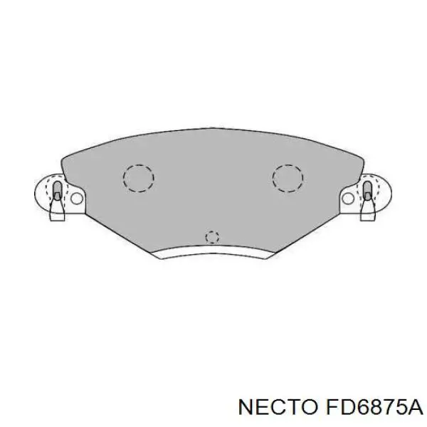 Передние тормозные колодки FD6875A Necto