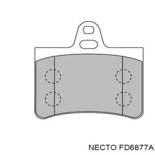 Задние тормозные колодки FD6877A Necto