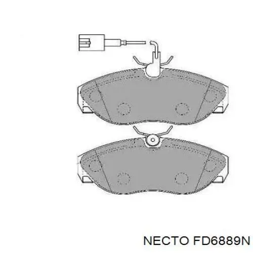 Передние тормозные колодки FD6889N Necto