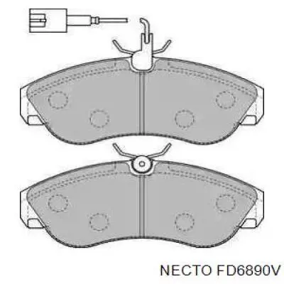 Передние тормозные колодки FD6890V Necto