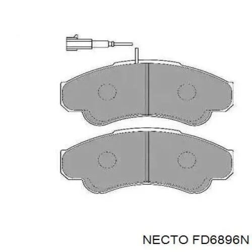 Передние тормозные колодки FD6896N Necto