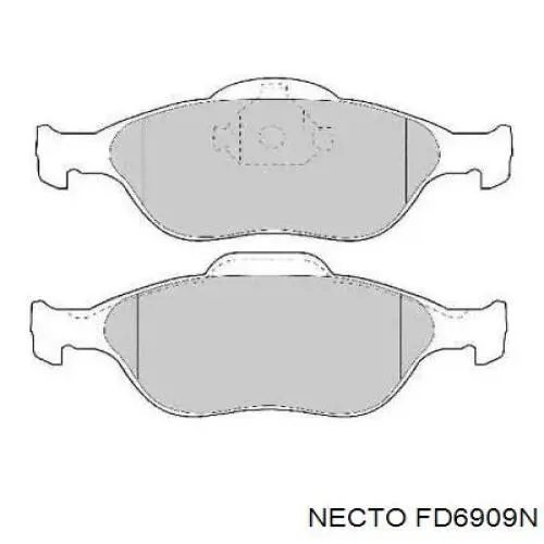 Передние тормозные колодки FD6909N Necto