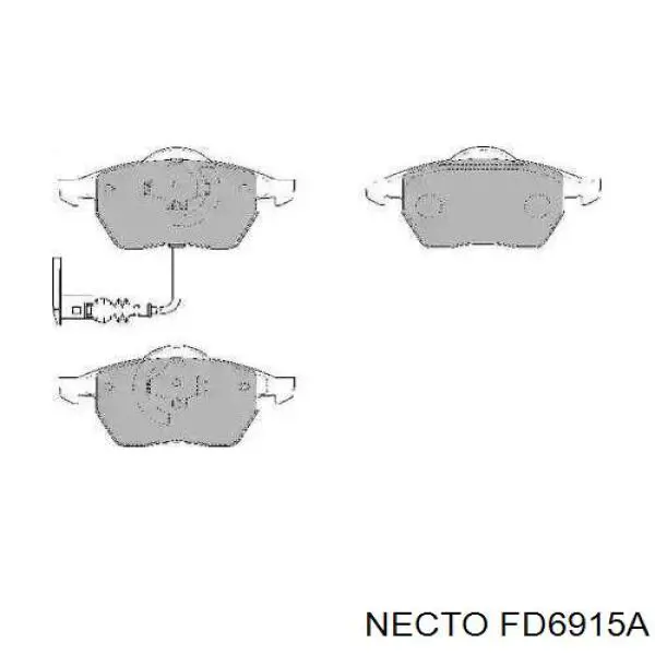 Передние тормозные колодки FD6915A Necto