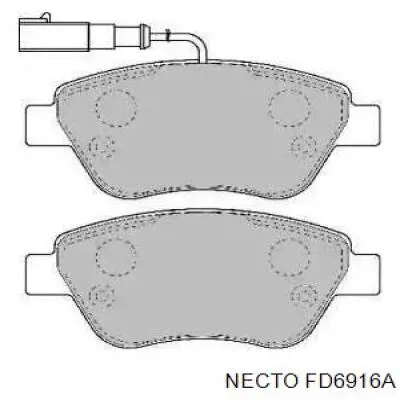 Передние тормозные колодки FD6916A Necto