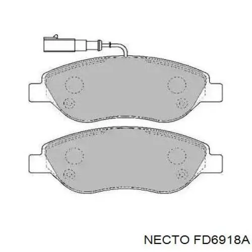 Передние тормозные колодки FD6918A Necto