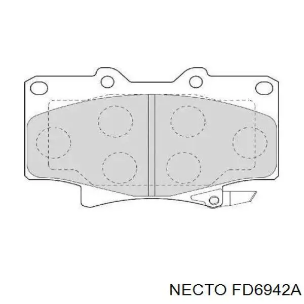 Передние тормозные колодки FD6942A Necto