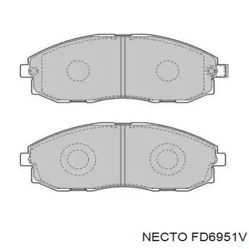 Передние тормозные колодки FD6951V Necto