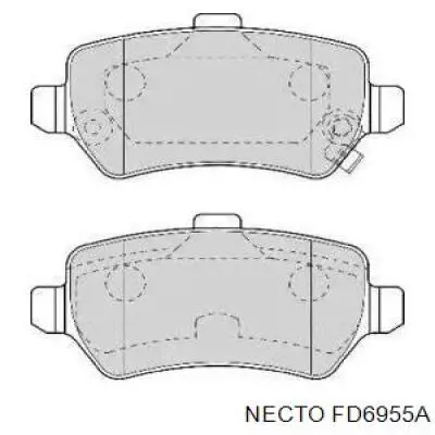 Задние тормозные колодки FD6955A Necto